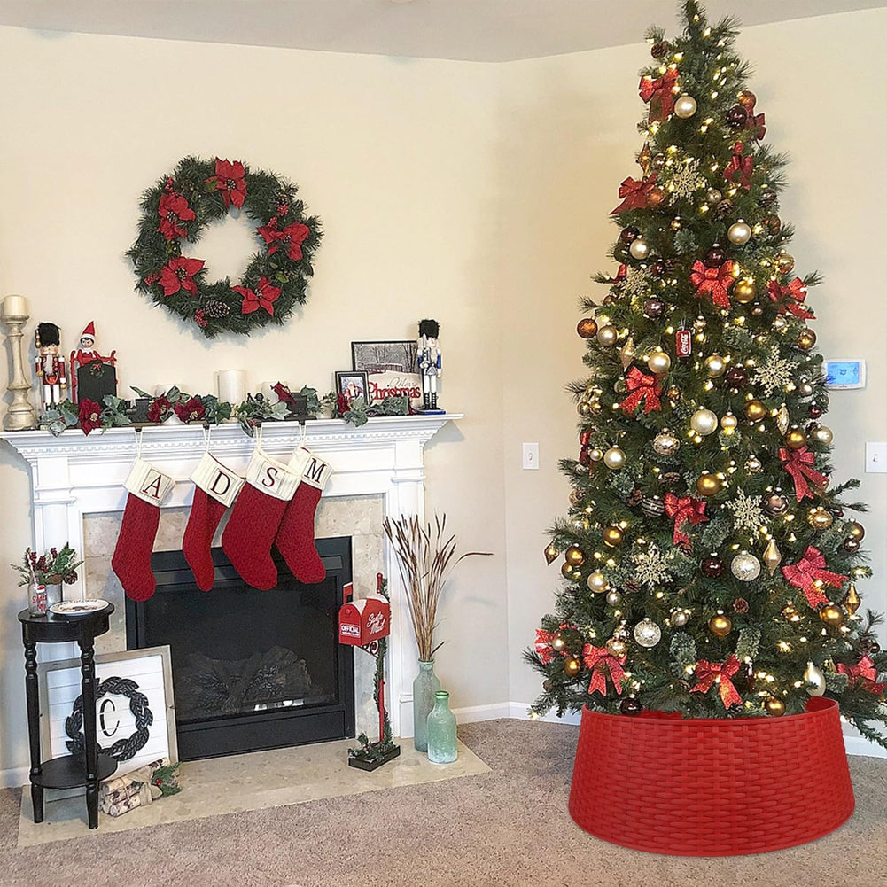 Copribase per albero di Natale, 121,9 cm, in peluche, per stadio Copribase per albero di Natale, 121,9 cm, in peluche, per stadio
