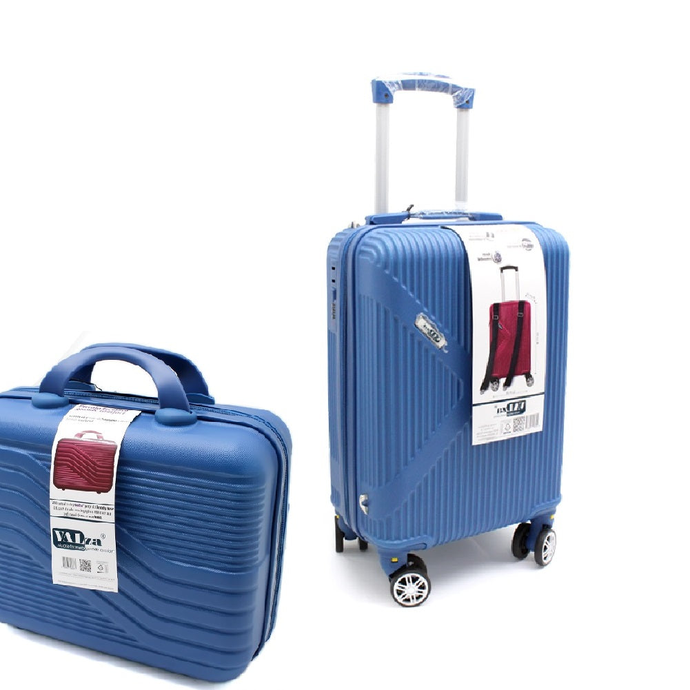 Valigia Rigida Trolley Bagaglio a Mano con BeautyCase Ruote staccabili