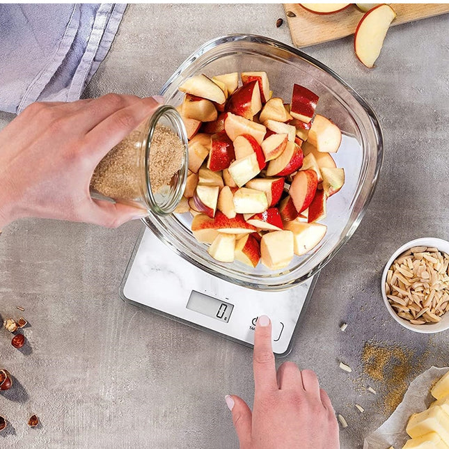 Bilancia Da Cucina Digitale Con Ciotola - Fino A 5kg, Display LCD, Funzione Tara, Nero - Foto 2