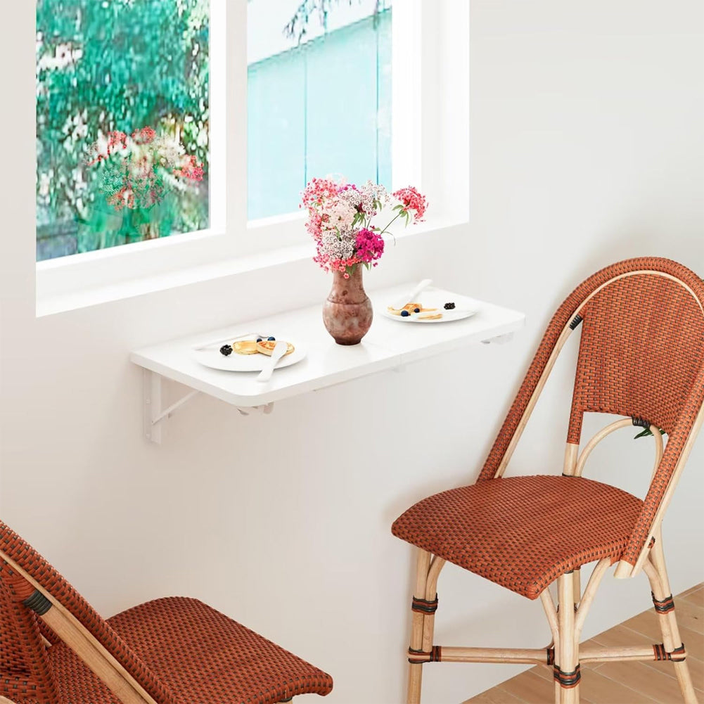 Tavolo Pieghevole A Muro In Acciaio Inox 304 - 80x40cm, Portata 75kg - Per Cucina, Ufficio, Balcone - Foto 2