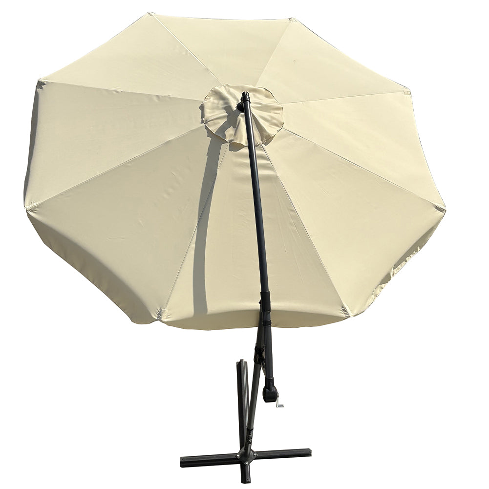 Ombrellone Da Giardino GARDENIA Spring 3x3 Metri - Palo Decentrato, Telo Beige - Foto 4