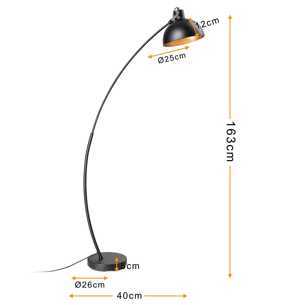 Lampada Piantana Da Terra Bakaji - Altezza 160cm, Paralume Tessuto, Interruttore A Pedale, Grigio - Foto 3