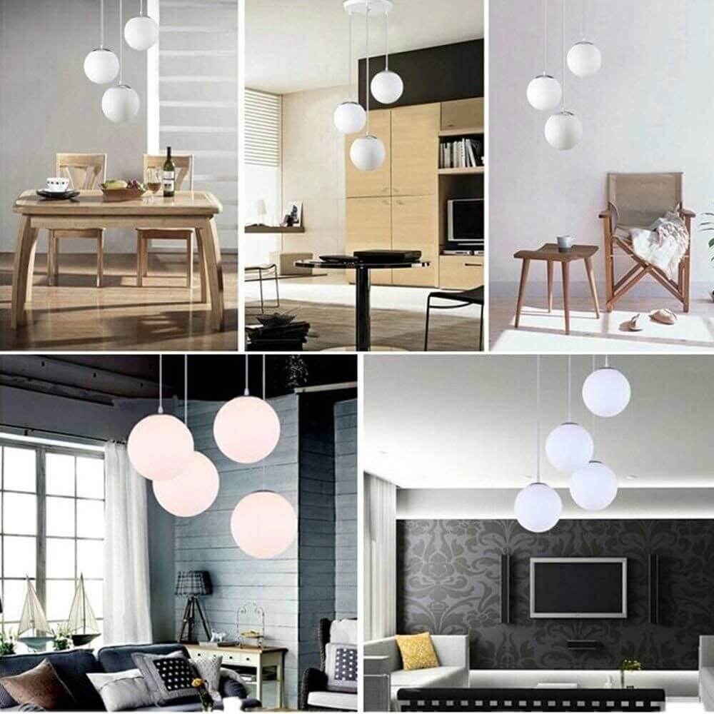 Paralume Sfera Fumé Per Lampadario - 12cm, Design Moderno - Foto 4