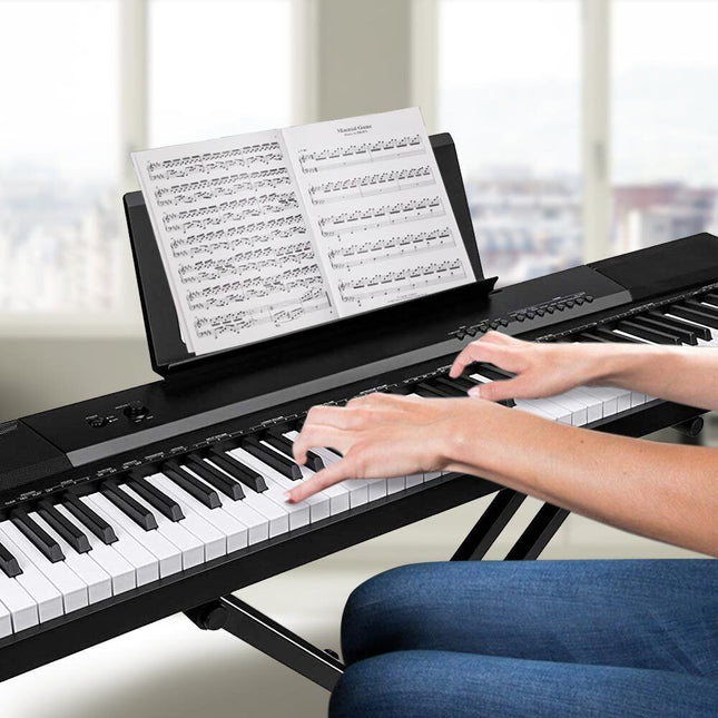 Bretelle Con Motivo Tastiera Del Pianoforte – Accessorio Moda Adulto, 100% Poliestere, Lunghezza Regolabile