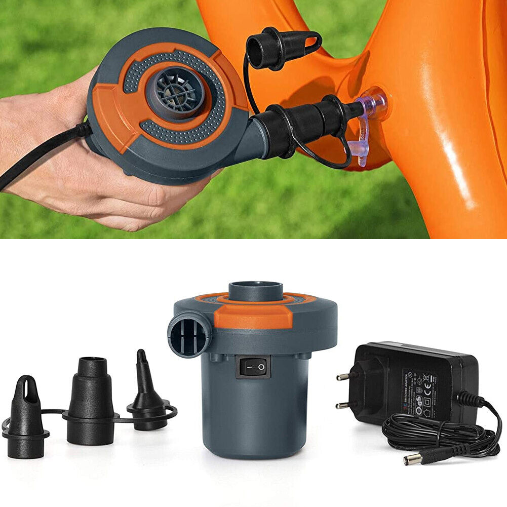Pompa Aria Elettrica Automatica Multifunzione 2P Nera - Per Gonfiare Tutto!