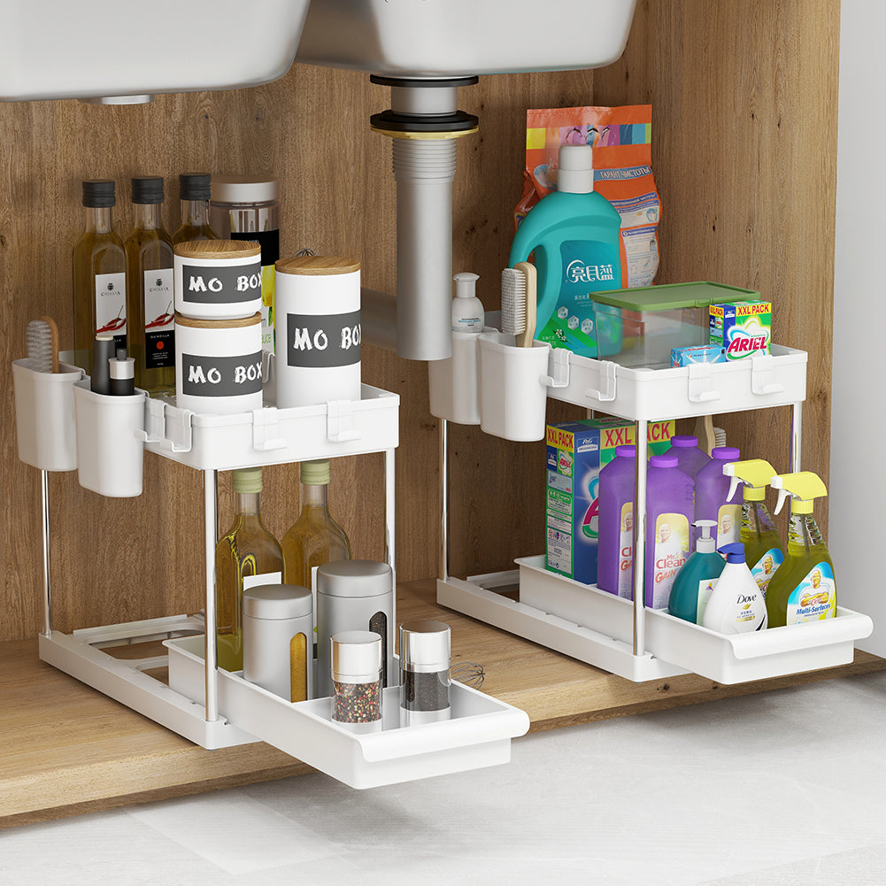 Organizer Sottolavello Cucina, 2 Livelli Organizer Sottolavello, Salvaspazio Organizer Sottolavello Cucina, 2 Livelli Organizer Sottolavello, Salvaspazio