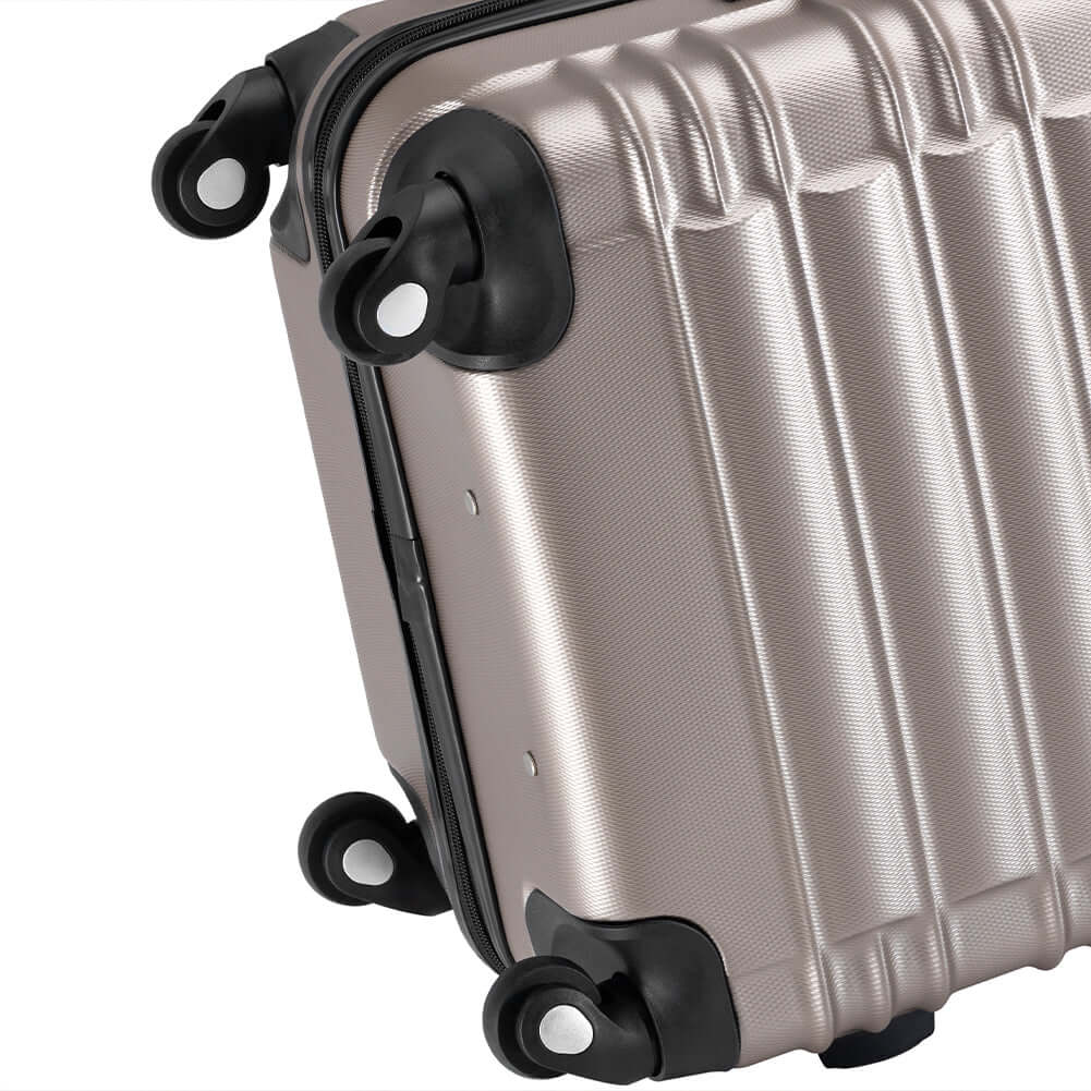 Set 3 Valigie Rigide Ruote Easy Roll Bagaglio da Viaggio Argento M L XL | Leroy Merlin Set 3 Valigie Rigide Ruote Easy Roll Bagaglio da Viaggio Argento M L XL | Leroy Merlin