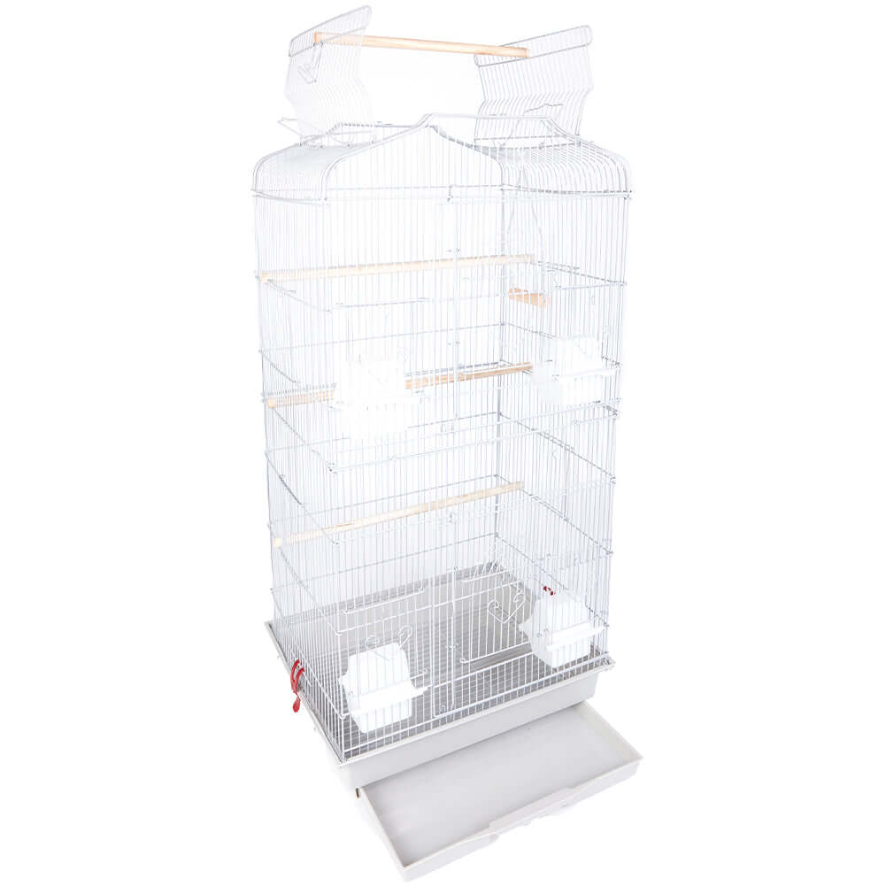 Copertura Per Gabbia Uccelli In Rete Bianca - Taglia S, Per Contenere Semi E Rifiuti - Foto 9