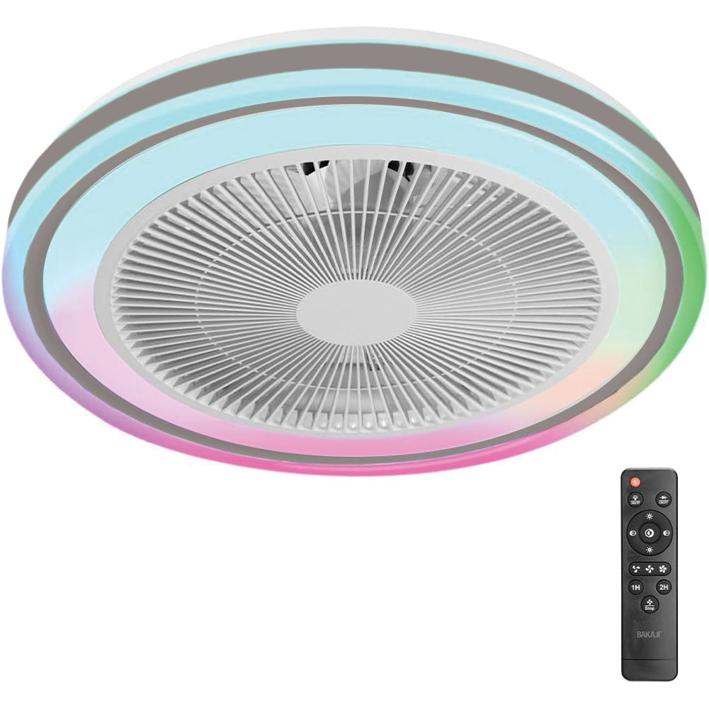Ventilatore Da Soffitto Con Luci LED 30W – Telecomando, 4 Velocità, Timer E 3 Colori Regolabili