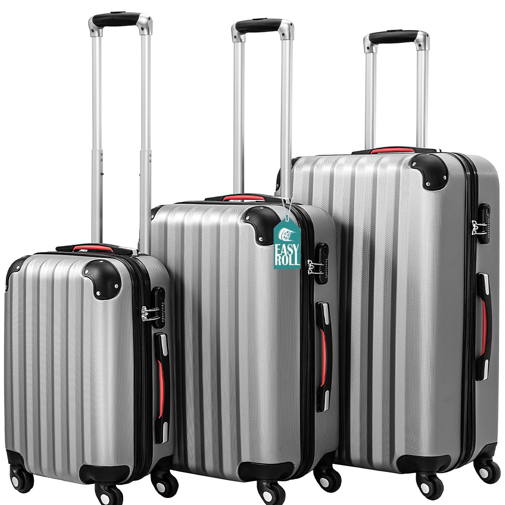 Sconto Offerte Valigie Da Viaggio Set Valigie Rigide Ruote Easy Roll Trolley Bagaglio Da Viaggio Argen