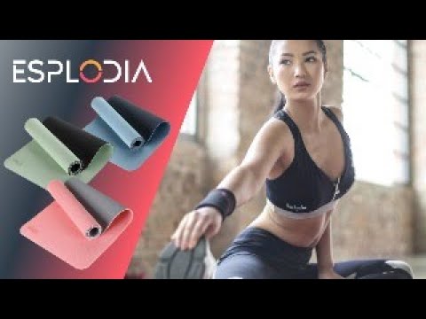 Tappetino Yoga Aerobica Pilates Tappeto Allenamento Fitness Palestra Rosa Blu