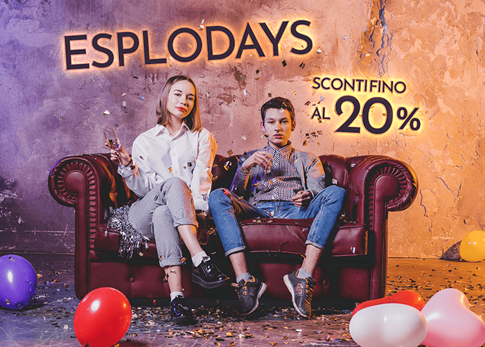 <h1>Buon 11° Compleanno ESPLODIA!<br/>Festeggia con noi con sconti fino al 20%</h1>