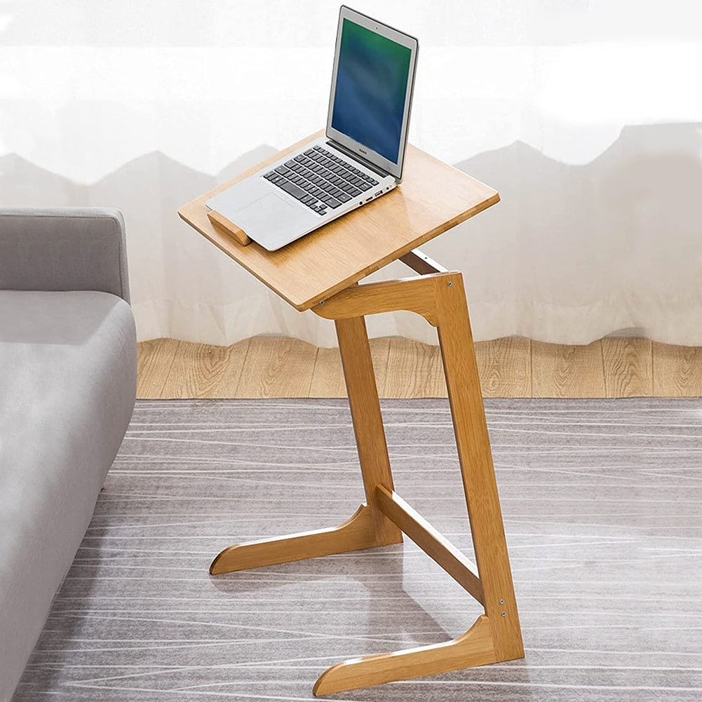 SH-tables Scrivania Portatile Regolabile In Altezza (67-91,5 Cm) - Tavolino A U In MDF Con Telaio In Acciaio - Per Letto, Divano, Soggiorno