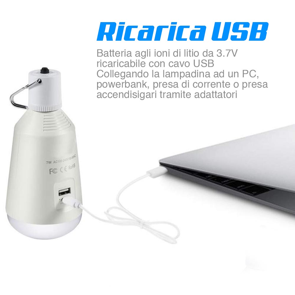 Lampadina LED Ricaricabile E27 con Telecomando, Dimmerabile, Magnetica, Batteria Integrata, 3 Temperature Colore + 9 RGB, 480LM, 3 Timer, per Lampade Senza Corrente, Campeggio & Emergenza 1 Pack Lampadina LED Ricaricabile E27 con Telecomando, Dimmerabile, Magnetica, Batteria Integrata, 3 Temperature Colore + 9 RGB, 480LM, 3 Timer, per Lampade Senza Corrente, Campeggio & Emergenza 1 Pack