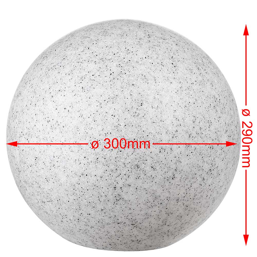 Lampada Da Esterno A Sfera | Design Moderno Ø30cm | IP65 Resistente Alle Intemperie | Attacco E27 - Foto 2