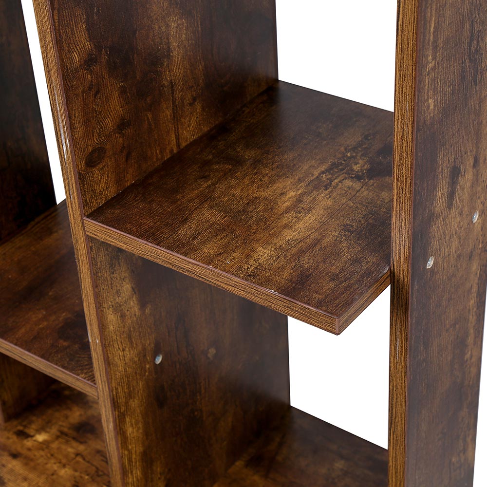 Scaffale Industriale Detroit 5 Ripiani Con Cassetto - Legno E Metallio Nero 60x30x170 Cm - Foto 5