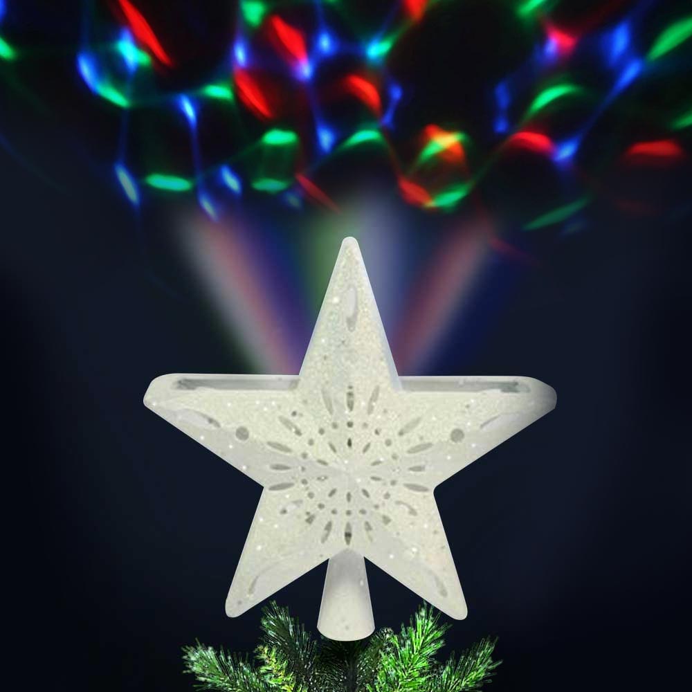 Decorazione Natale 3D Con Luce Puntale Albero Di Natale A Stella Traforata Oro - Con Proiettore LED Rotante, 6 Modelli, Per Decorazioni Puntale Albero Di Natale Fiocco Di Neve Decorazione Natale 3D Con Luce Puntale Albero Di Natale A Stella Traforata Oro - Con Proiettore LED Rotante, 6 Modelli, Per Decorazioni Puntale Albero Di Natale Fiocco Di Neve