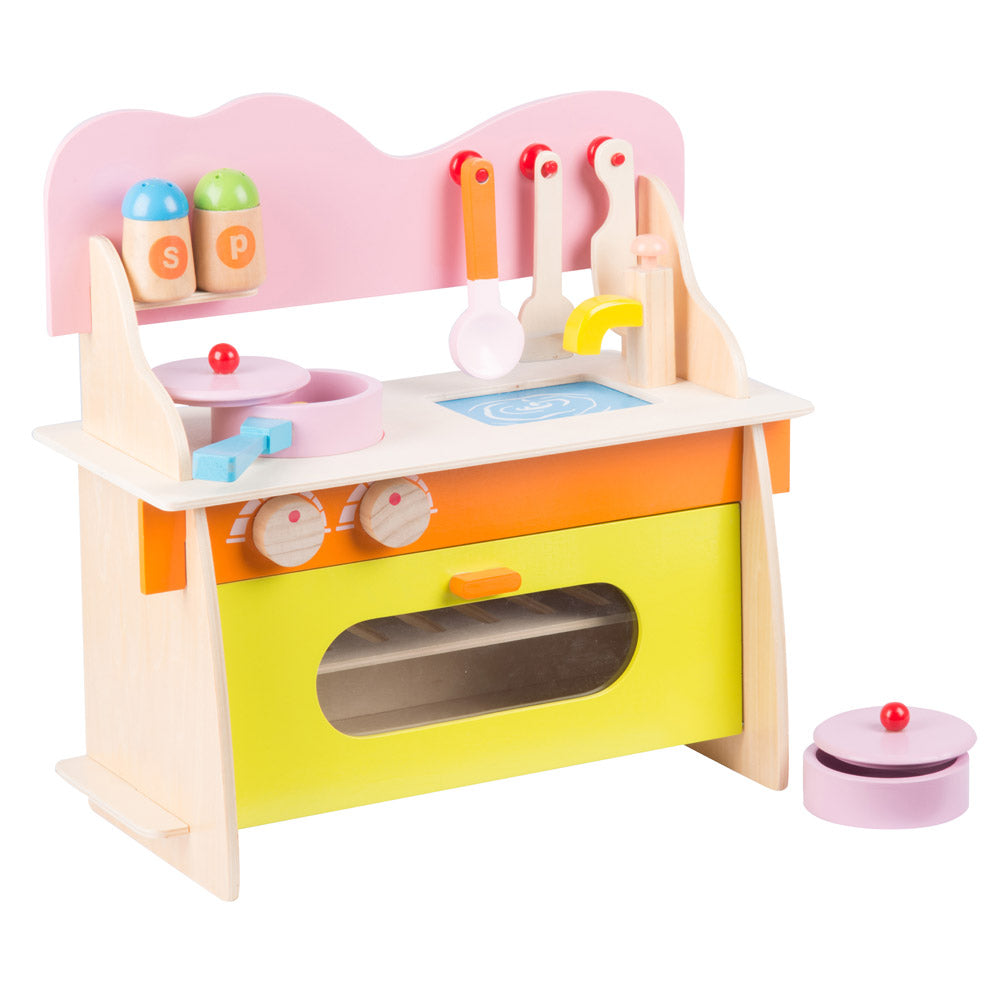 Cucina Per Bambini 10 Pezzi Gioco Giocattolo In Legno Kitchen Toys Mul