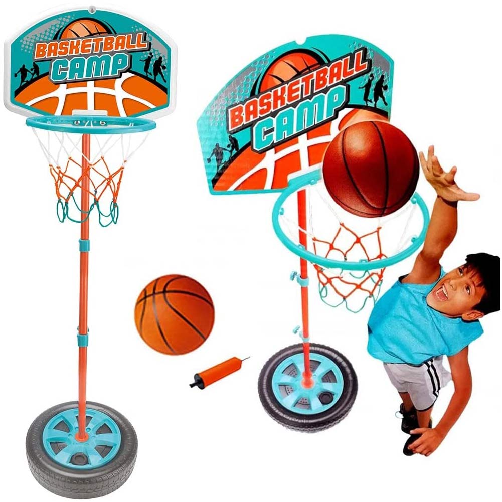 Canestro Basket a Piantana Giocattolo per Bambini con Altezza Regolabi