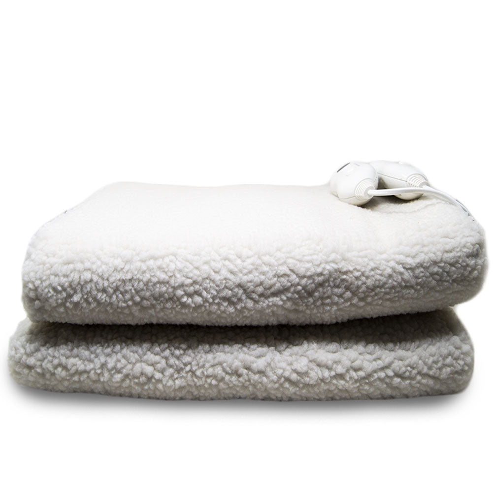 Coperta Elettrica Riscaldante 150x80 Cm – 6 Temperature, Timer 2-4-6h, Spegnimento Automatico, Lavabile 30°
