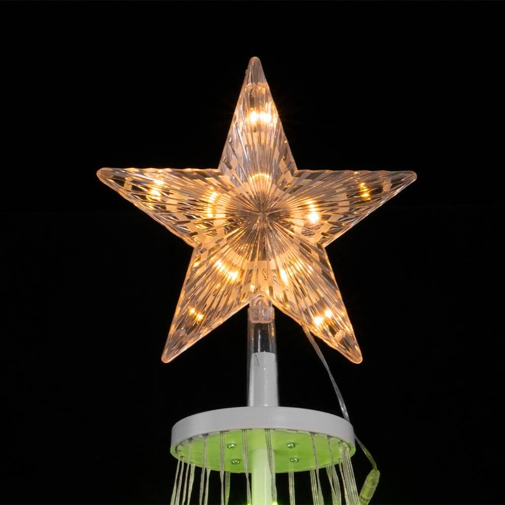 Decorazione luminosa a LED per albero di Natale, luce bianca (senza Decorazione luminosa a LED per albero di Natale, luce bianca (senza