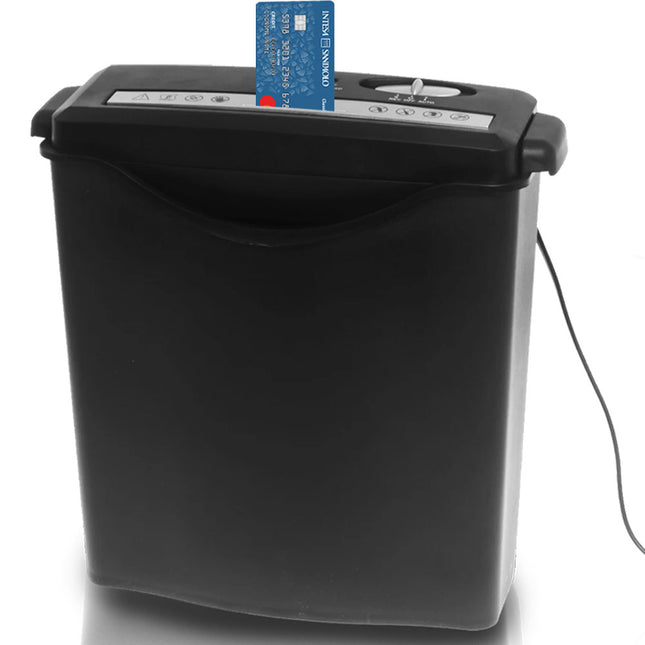 Tritadocumenti Elettrico Stakmann - Distrugge Fino A 6 Fogli A4 + Carte Di Credito, 190W, Compatto Per Ufficio - Foto 8