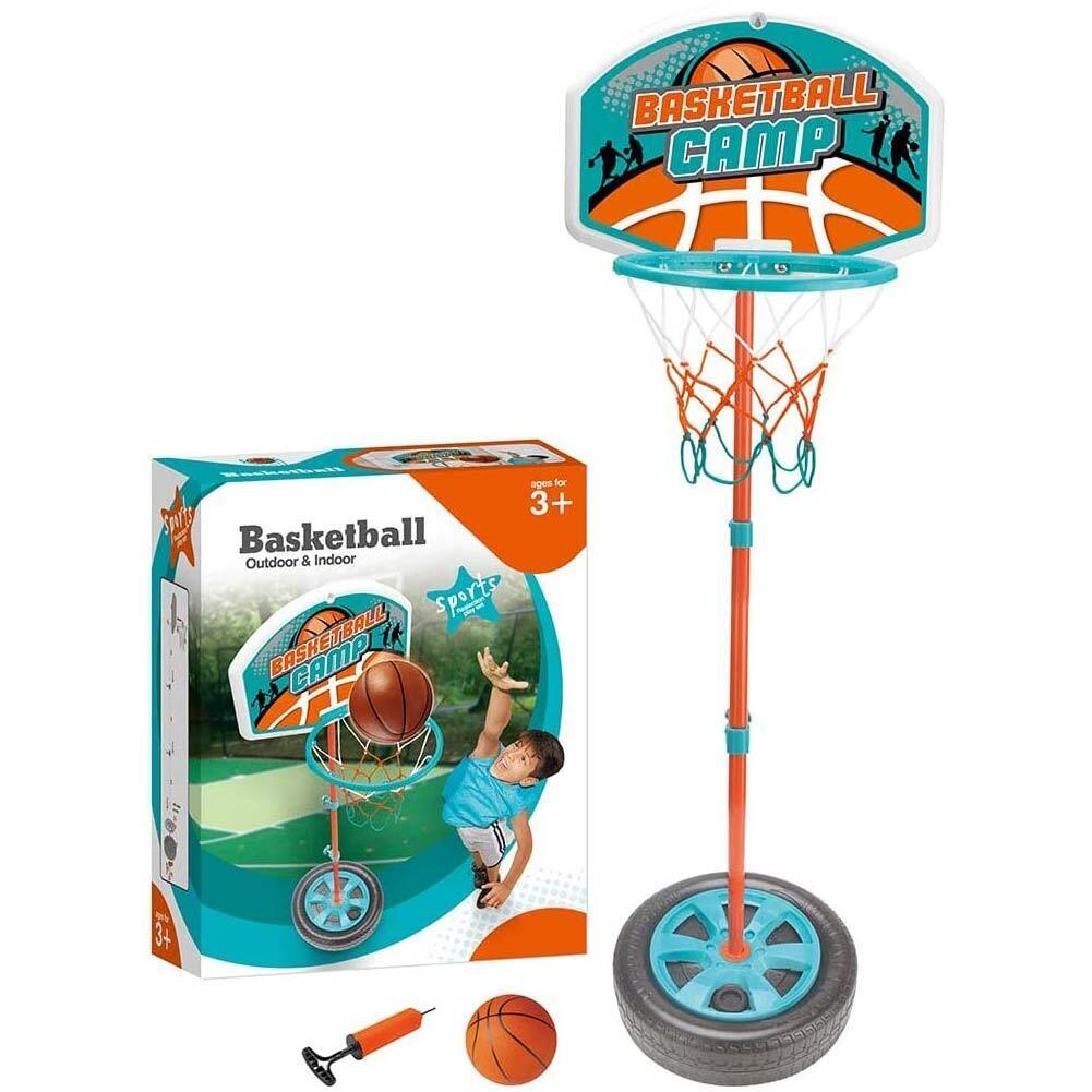 Canestro Basket a Piantana Giocattolo per Bambini con Altezza Regolabi