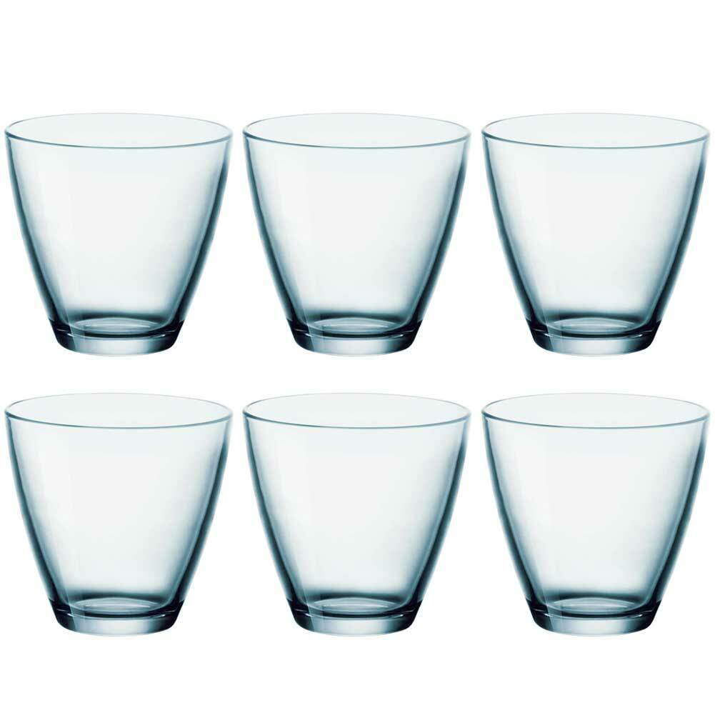 Set 6 Bicchieri in Vetro Bormioli Bicchiere per Acqua Vino Bibite Blu –  Esplodia