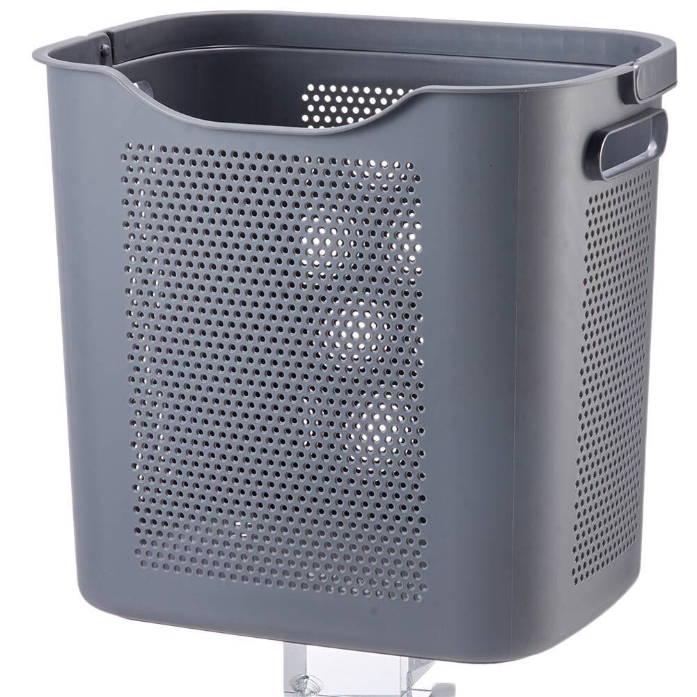 Relaxdays Cesto Portabiancheria Pieghevole, 36 Litri, Contenitore Salvaspazio in Plastica con Relaxdays Cesto Portabiancheria Pieghevole, 36 Litri, Contenitore Salvaspazio in Plastica con