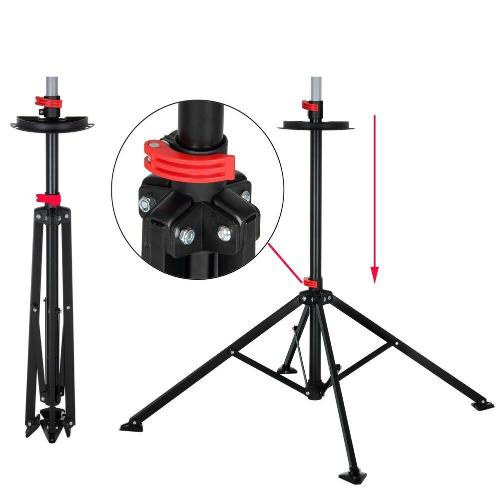 Cavalletto Officina Per Bici HOMCOM Regolabile 180cm Portata 30kg
