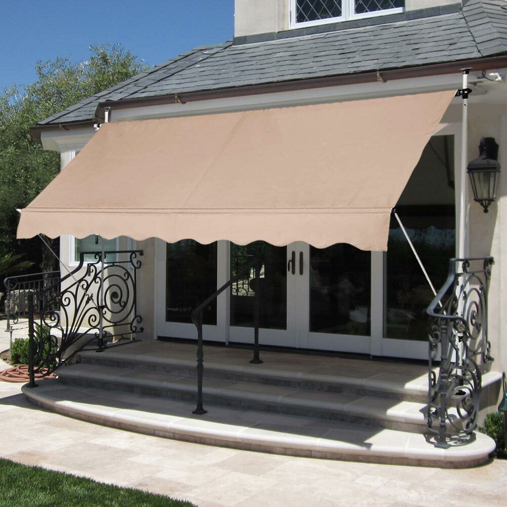 Tenda Antivento Tenda Da Sole Con Anelli 150x250 Cm Design Righe