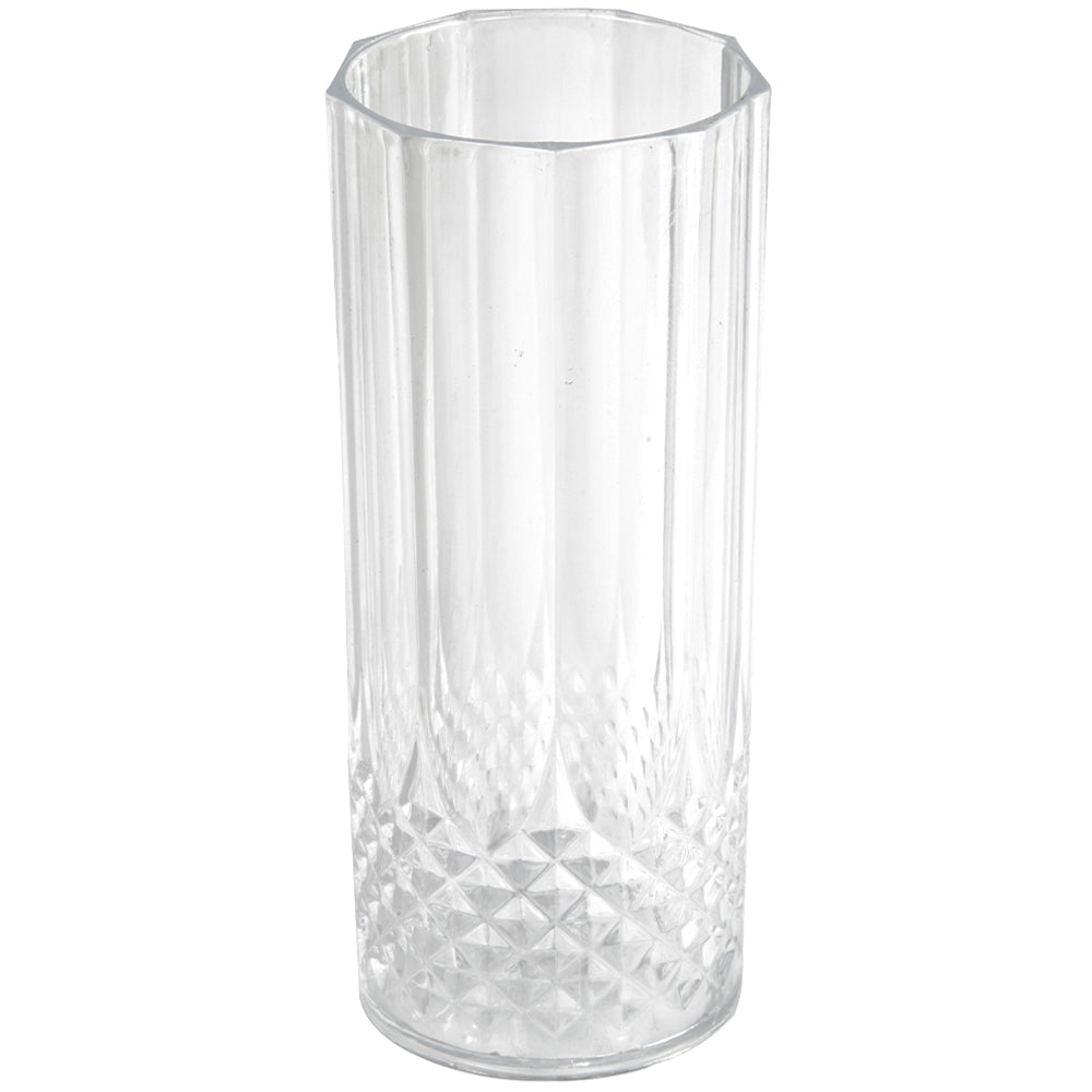 Set 6 Bicchieri Plastica Dura Effetto Cristallo Realistico 400 ml Riut
