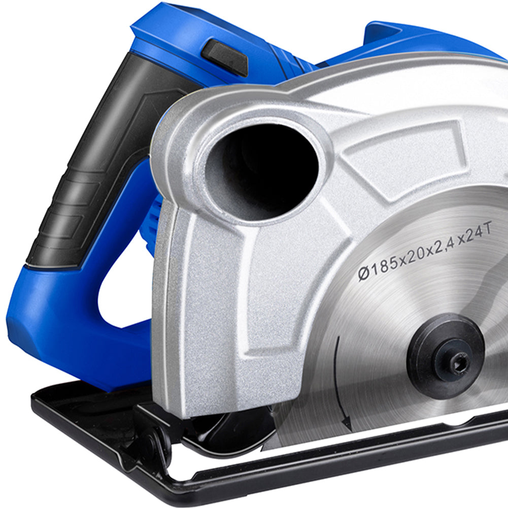 Sega Circolare 185mm KATSU 1600W Con Laser E 2 Lame - Taglio Legno E Metallo Fino A 65mm - Foto 10