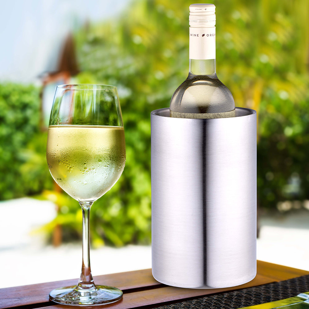 Refrigeratore Termos per Bottiglie di Vino e Champagne in Acciaio Dopp