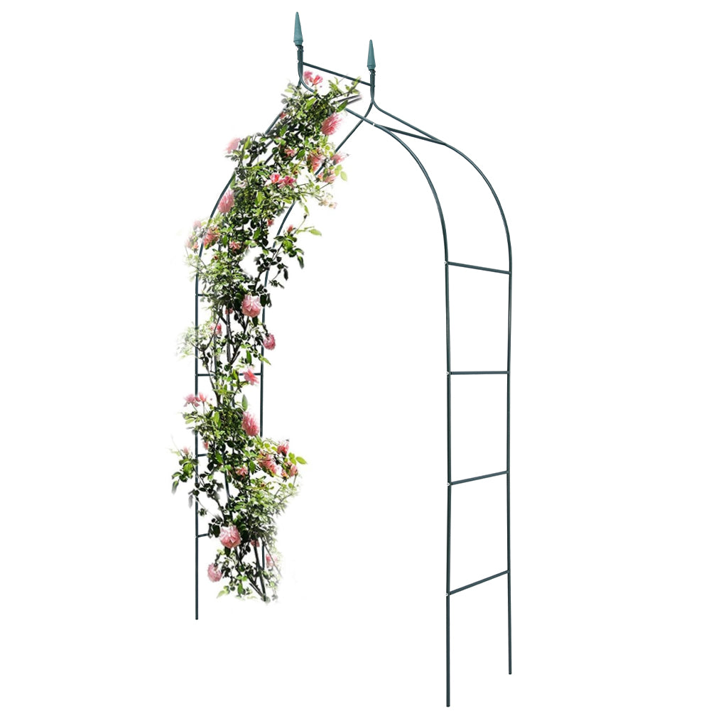 Arco da Giardino Supporto per Rose e Piante Rampicanti in Metallo Alte