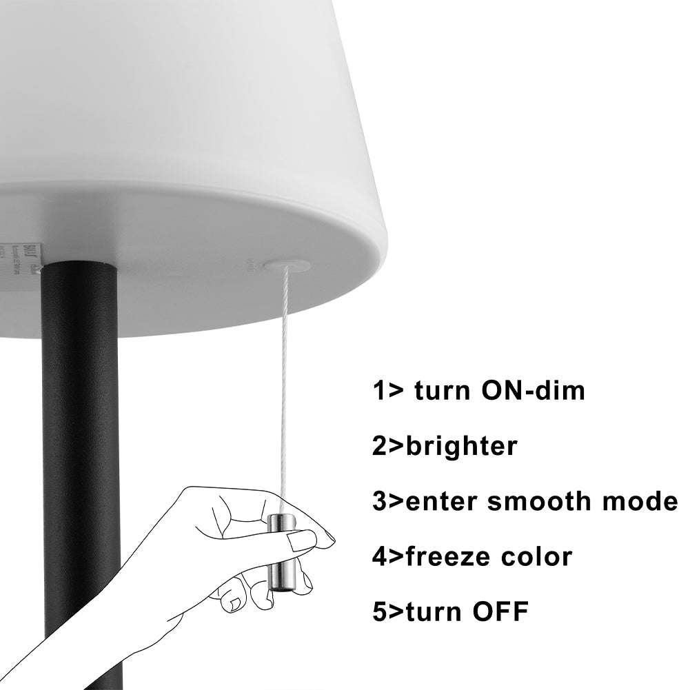 ONE-LIGHT LAMPADA PARALUME A LED PORTATILE E RICARICABILE - BIANCO - F