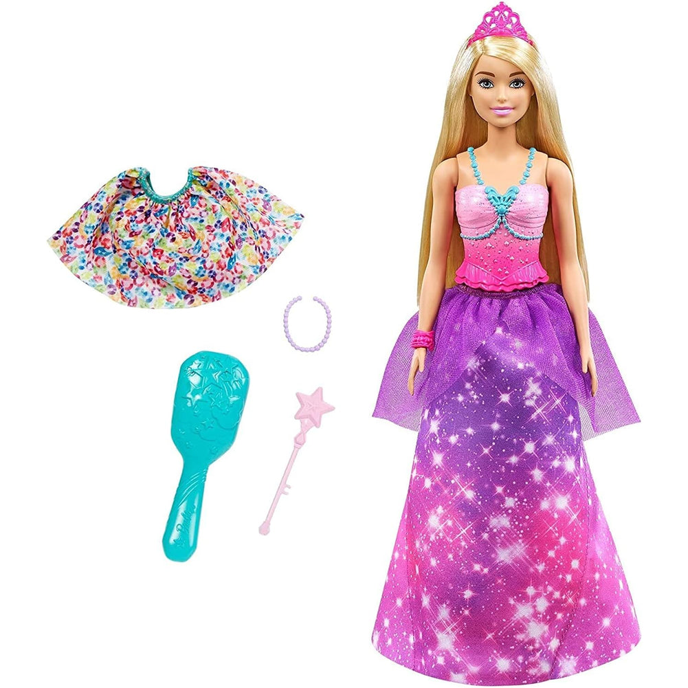 Barbie Dreamtopia 2in1 da Principessa a Sirena Bambola Bionda
