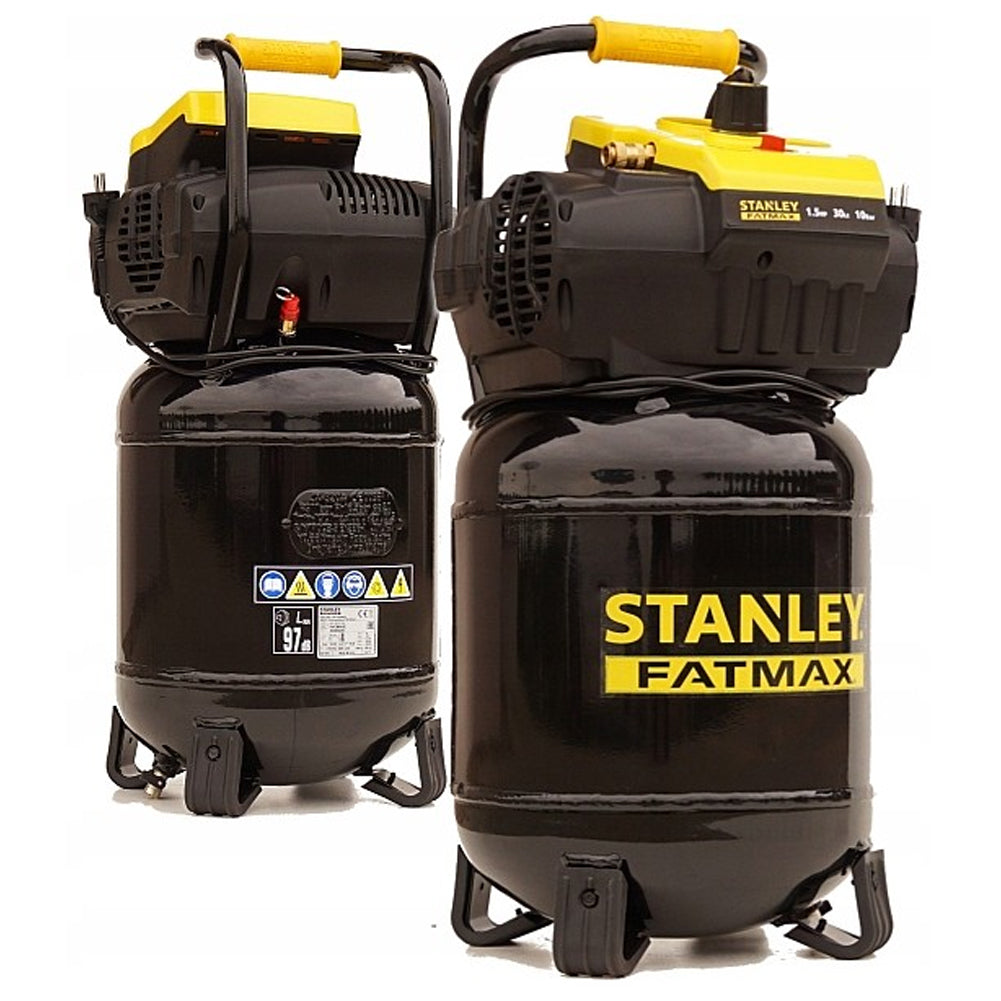 Stanley Compressore Fatmax 30 L 10 Bar Senza Olio Potenza 1,5 HP 1100