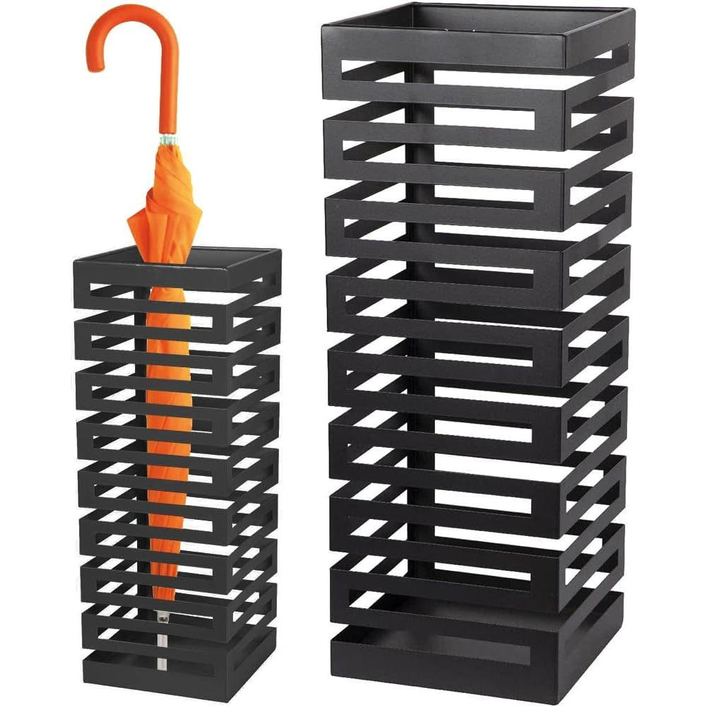 Portaombrelli in Metallo Design Moderno Porta Ombrelli Quadrato Stand –  Esplodia