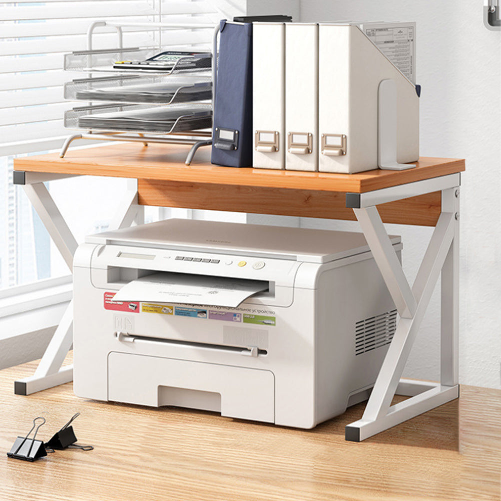 Mobile Porta Stampante Con 3 Ripiani E Cassetto - Scaffale Multiuso Per Ufficio O Casa - Design Moderno - Foto 8