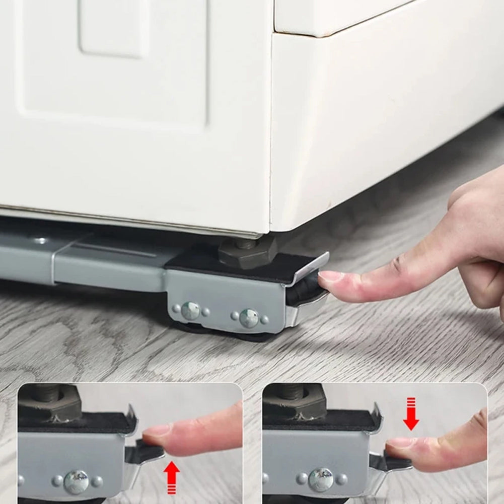 Lavatrice asciugatrice frigorifero spostare ripiano con ruote di bloccaggio  elettrodomestico Base di sollevamento regolabile in altezza - AliExpress